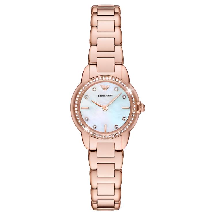 

EMPORIO ARMANI Часы Wrist Watch Quartz Movement Stainless Steel Strap 26mm Mother of Pearl Color Watch Dial Women's Watch, Mother-of-Pearl Color Watch Dial