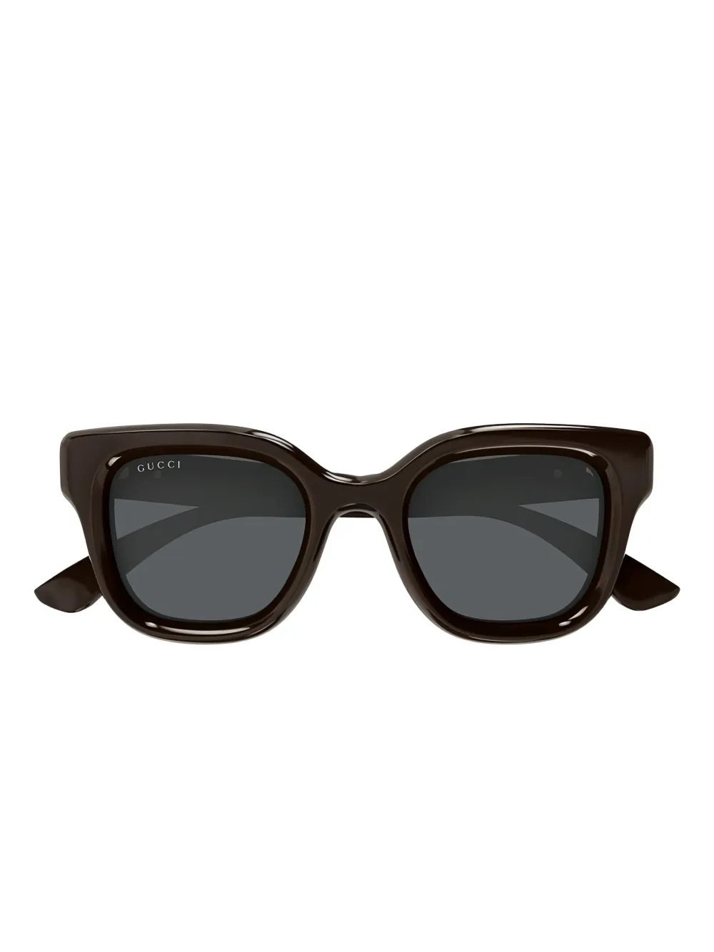 

Солнцезащитные очки Gucci Square Full Oправа, блестящая однотонная коричневая оправа и серые линзы GG1828S004 Gucci Eyewear