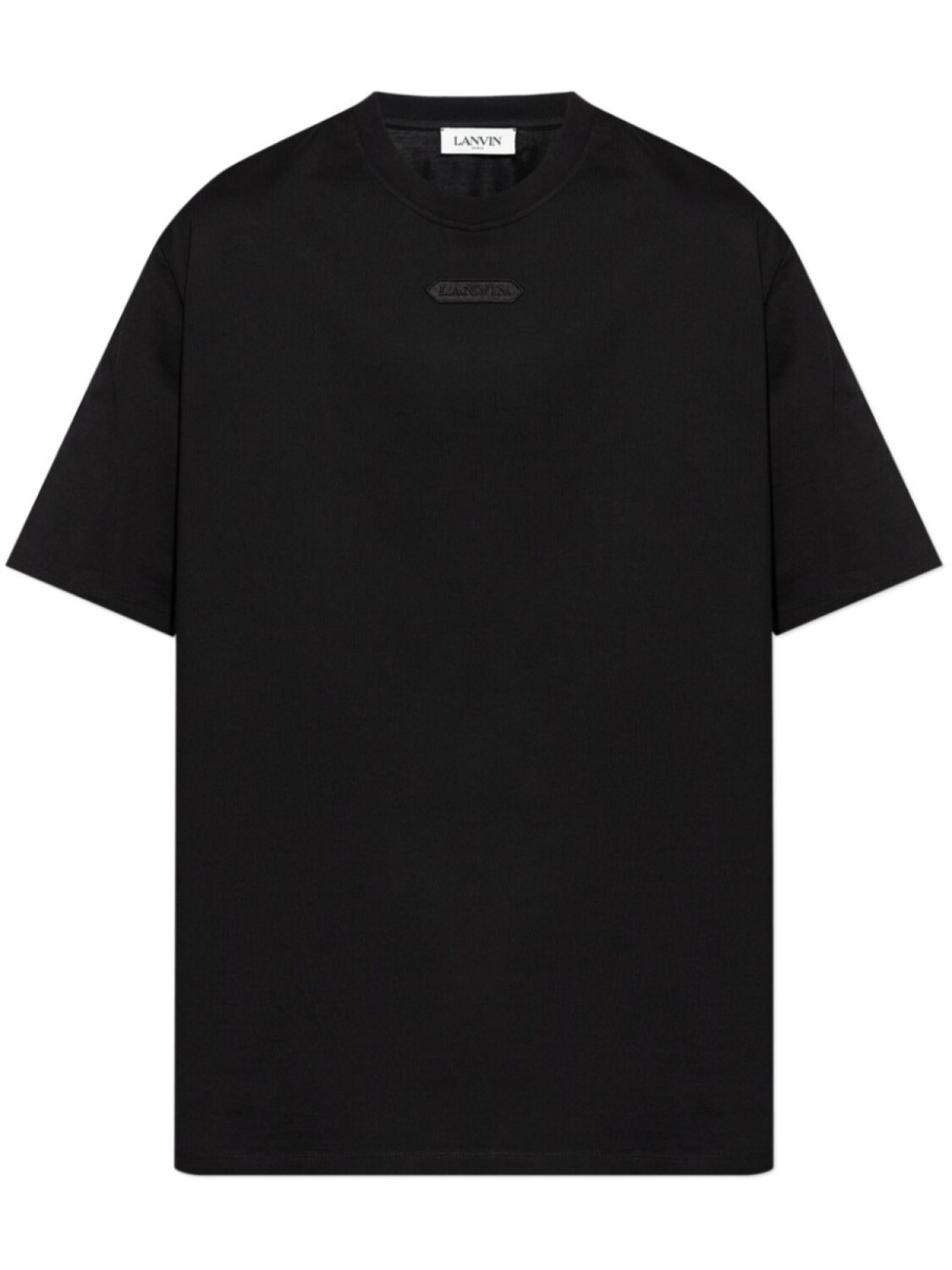 

Lanvin футболка из хлопка с аппликацией-логотипом, черный