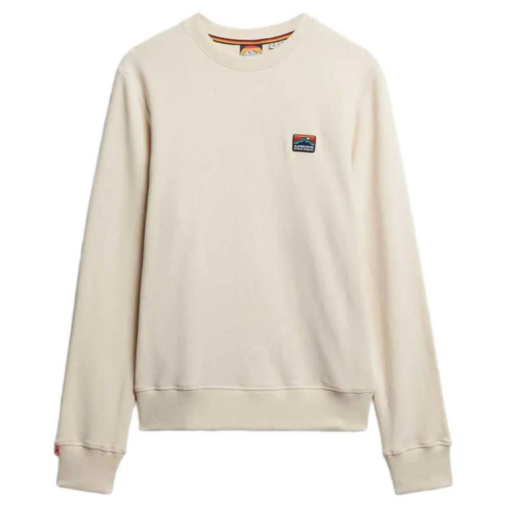 

Толстовка Superdry Great Outdoors Emb Relaxed Fit, бежевый