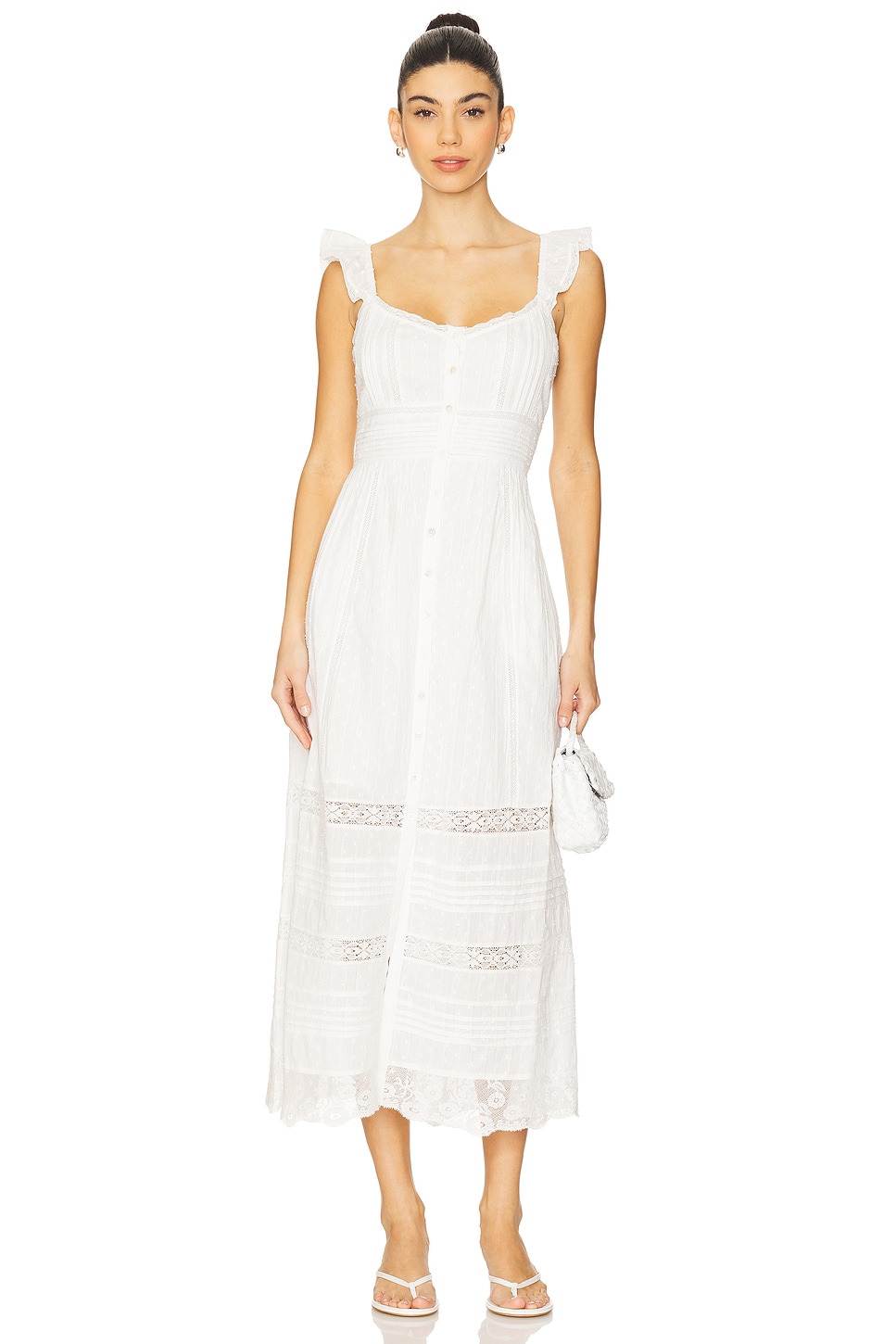 

Платье Sufette Loveshackfancy, off white