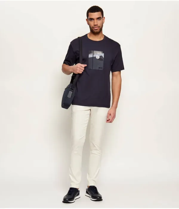 Футболка TS_Join relaxed fit Boss Green, темно-синий — фото 2