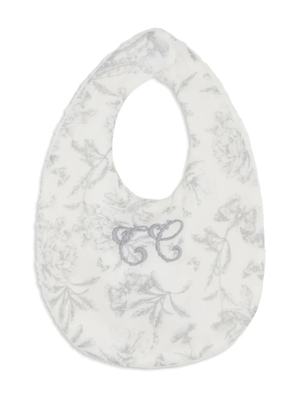 

Нагрудник с вышивкой и принтом Tartine Et Chocolat, белый