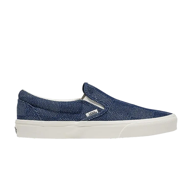 

Шлепанцы Vans Classic Slip-On Checkerboard Denim - Navy, синий