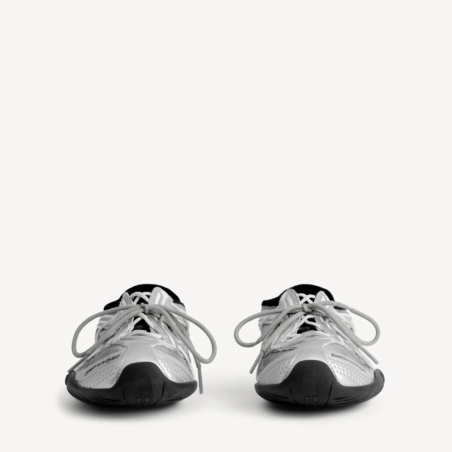 Женские кроссовки Radar Slip-on в серо-черно-белом цвете BALENCIAGA — фото 2
