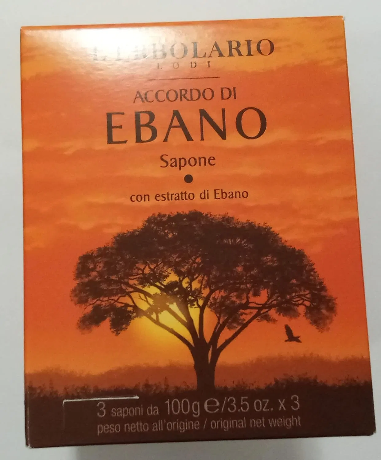 Мыло Akkord Ebony, 3 x 100 г L'Erbolario