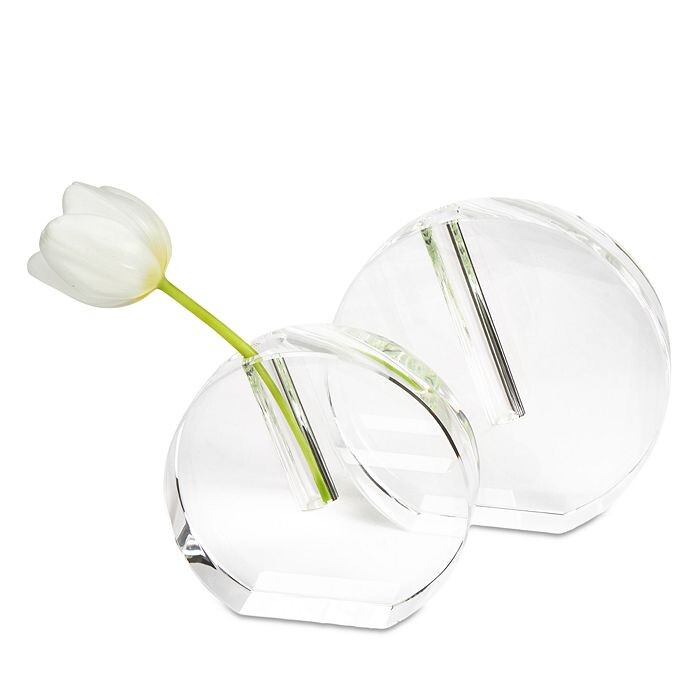 

Tizo Crystal Clear, круглая плоская ваза, большая, белый