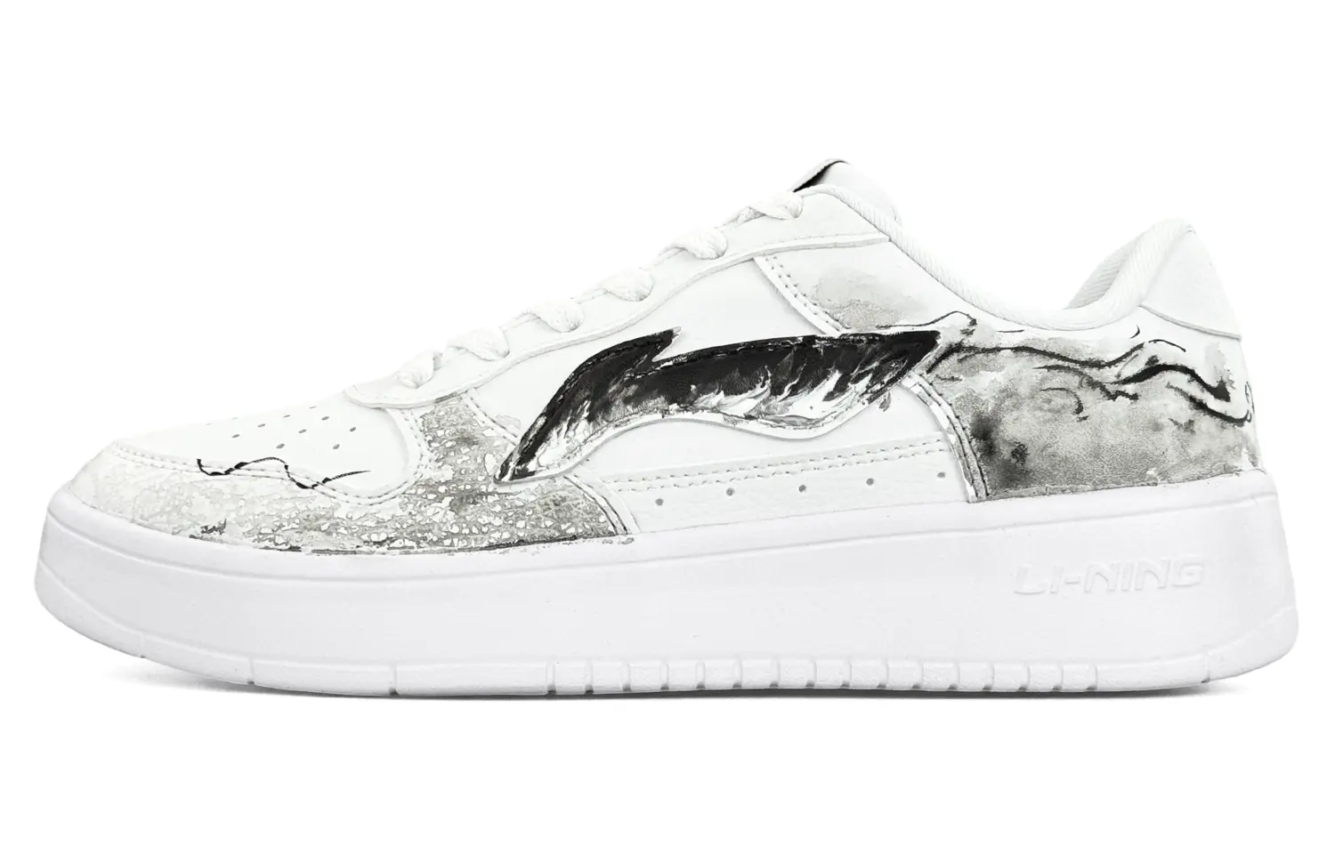 

Кроссовки для скейтбординга LiNing Pontoon Boats Slip Resistant, Abrasion Resistant, Lightweight Low top Unisex Li-Ning, белый