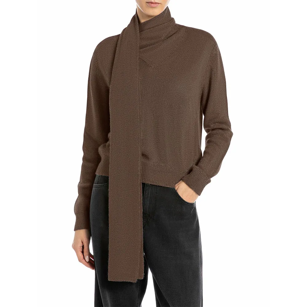 

Свитер Replay DK3923.000.G22726 high neck, коричневый