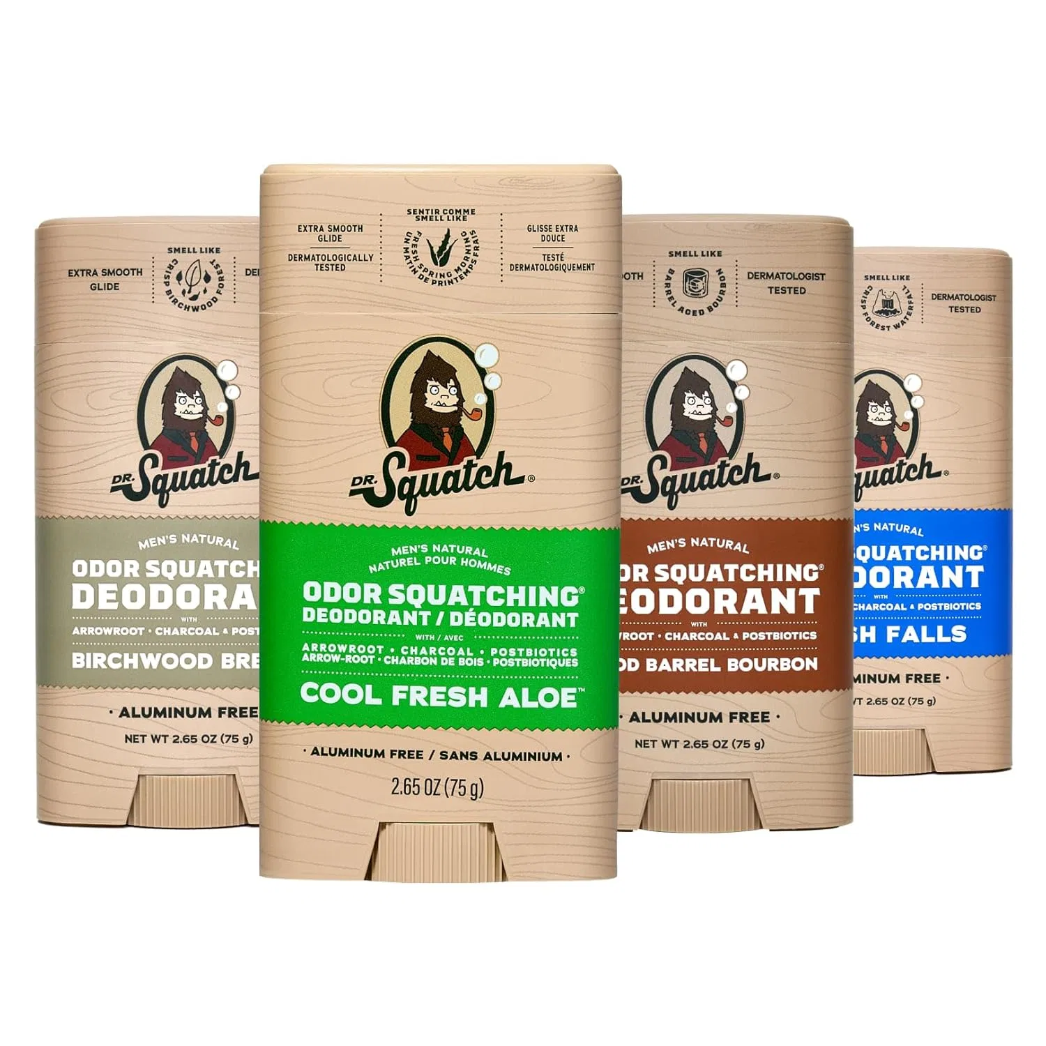 Натуральный дезодорант Dr. Squatch для мужчин, 4 шт. по 75 г Dr. Squatch
