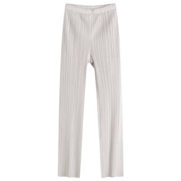 

Брюки со складками Pleats Please Issey Miyake, серый