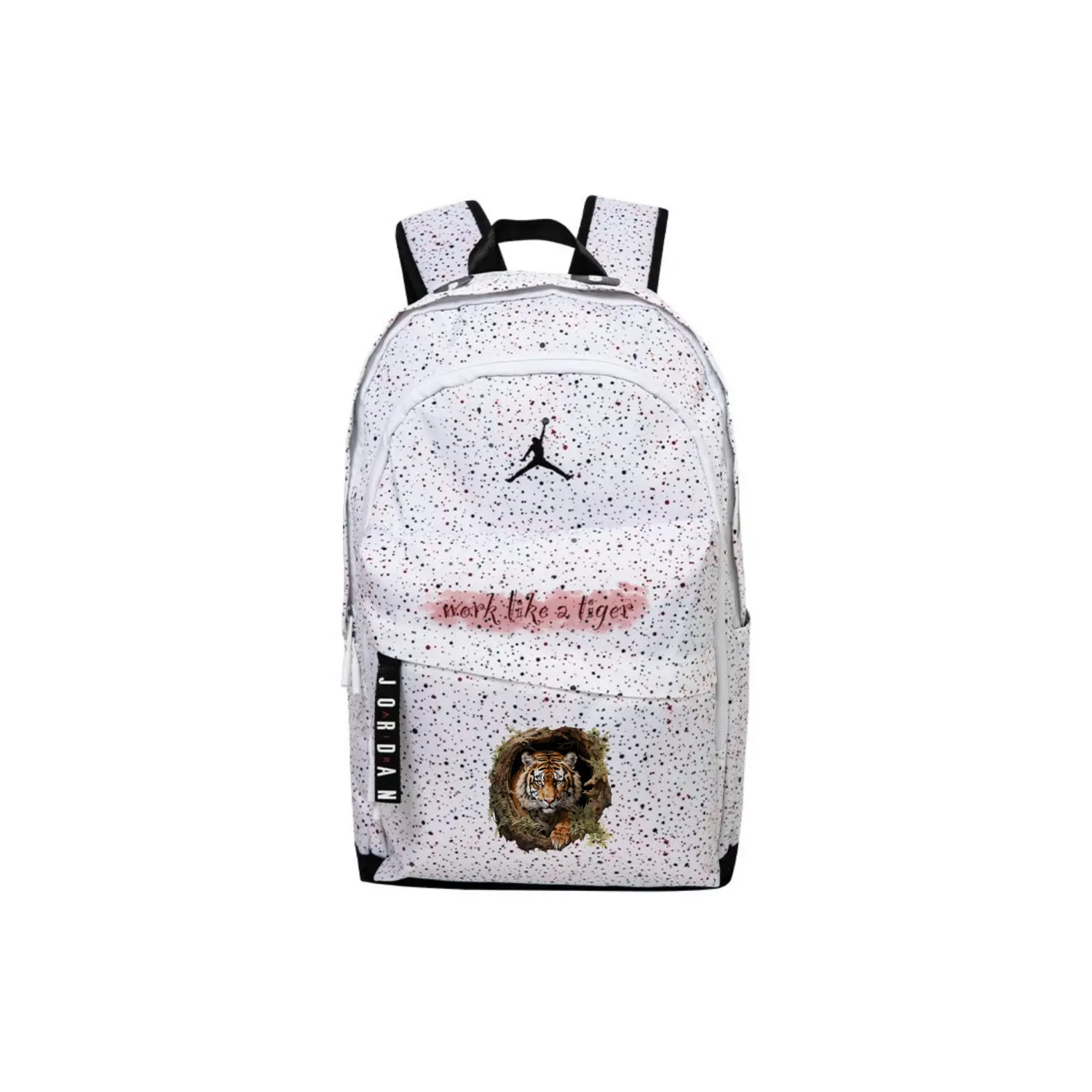 

Jordan Большой унисекс рюкзак из полиэстера белого цвета, Tiger Cave
