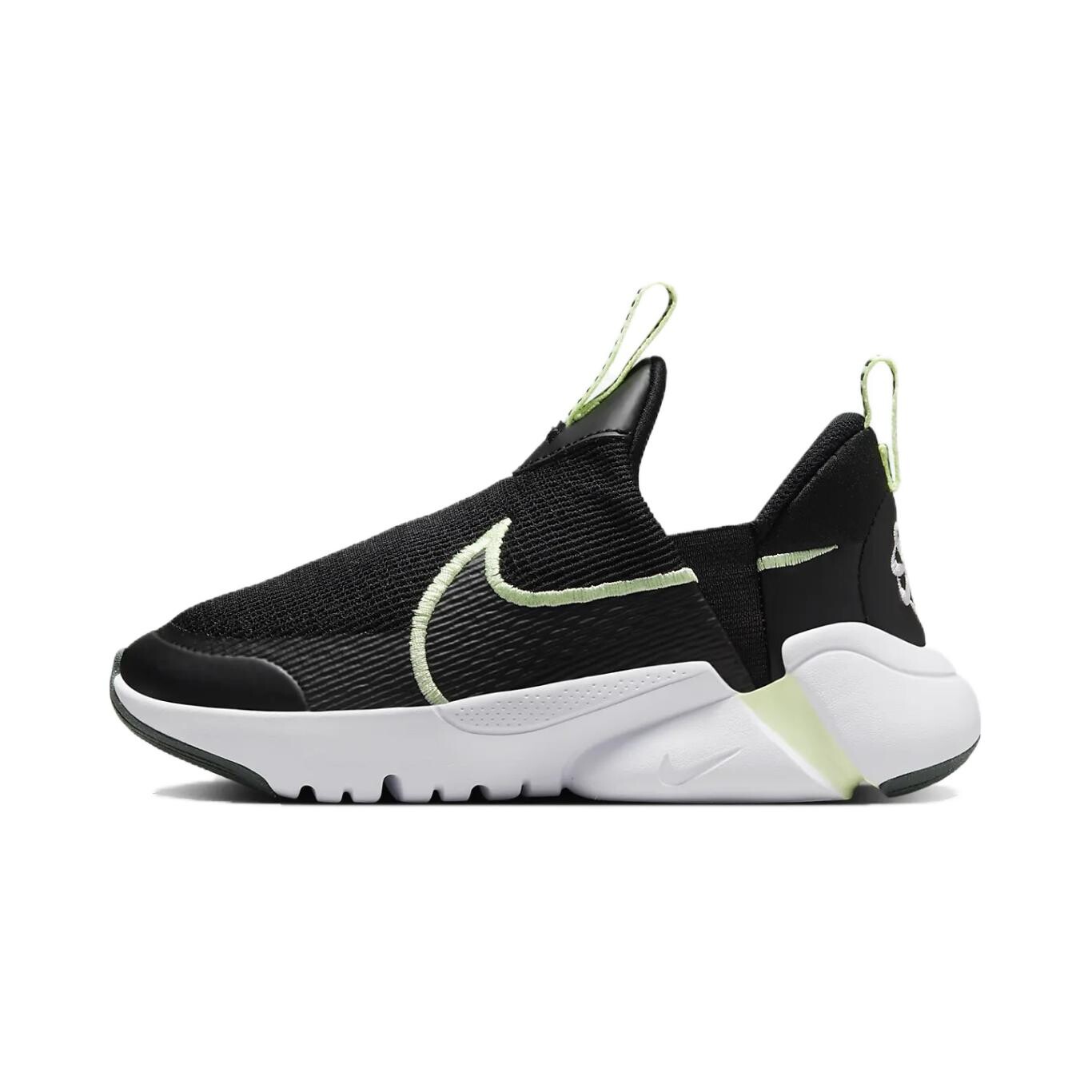 

Кроссовки Flex Plus Kids PS Low-top черные/зеленые Nike, черный/зеленый