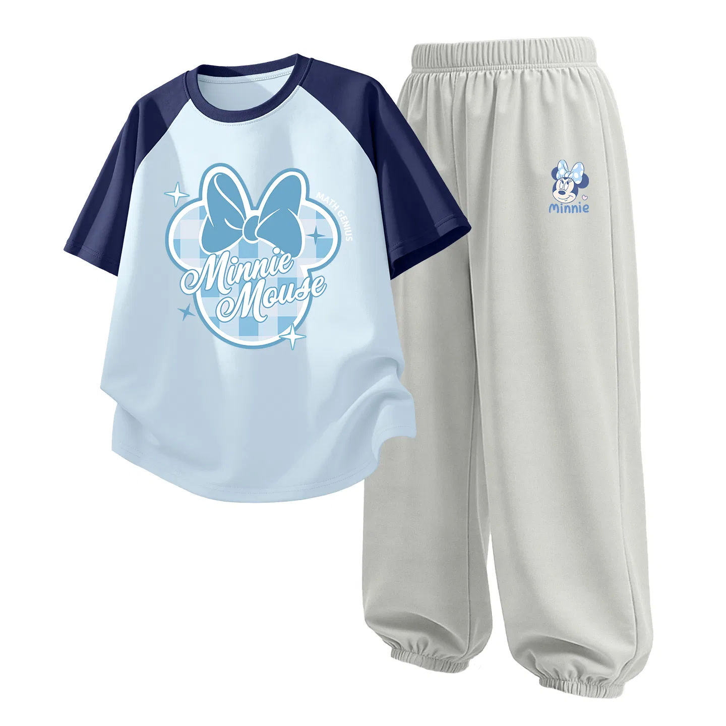 Детский спортивный костюм Casual Sportswear 2 Piece Set Disney, Di Fajie K Qing Blue+Di L Qiao Ni K Glacier Gray