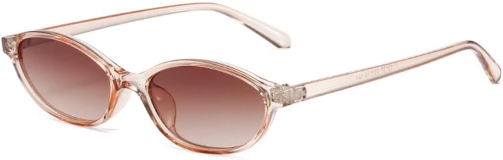 

Солнцезащитные очки с защитой от УФ-излучения UV400 | Маленькая оправа в стиле «кошачий глаз» | для женщин и мужчин | для занятий спортом на открытом воздухе и вождения DSVIGF, Clearbrown-brown