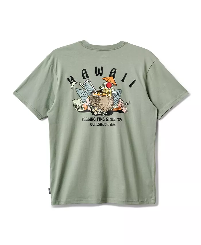 

Мужская футболка с коротким рукавом Hawaii Spirits Quiksilver, зеленый