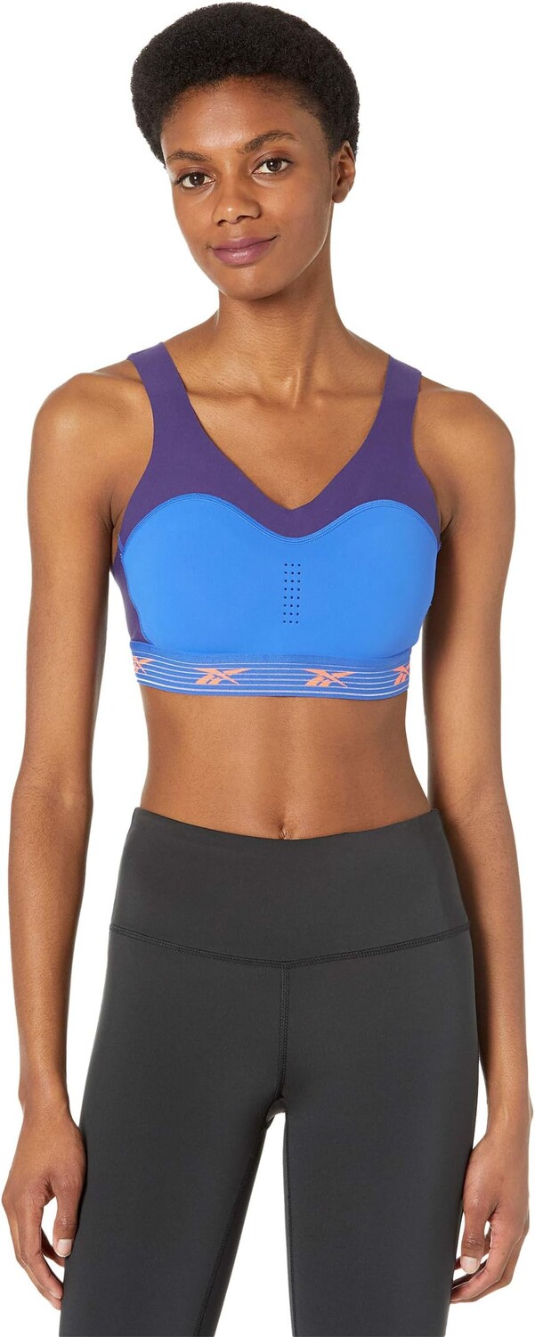 

Бюстгальтер Reebok PureMove+ Sports Bra, цвет Dark Orchid/Court Blue