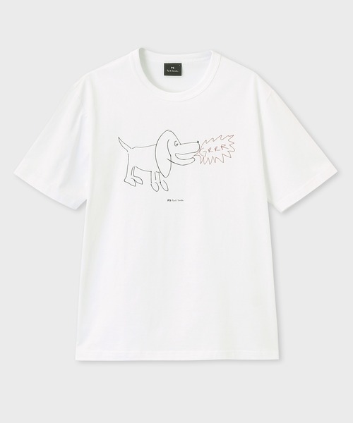 

PS Paul Smith Футболка с принтом "Собака", Paul Smith, белый