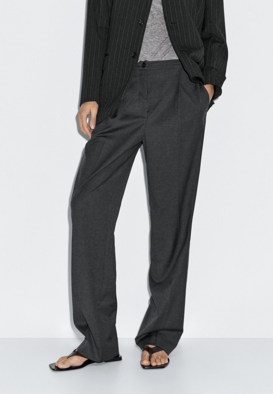 

Брюки Massimo Dutti DART WITH ELASTIC WAISTBAND, Dark Grey