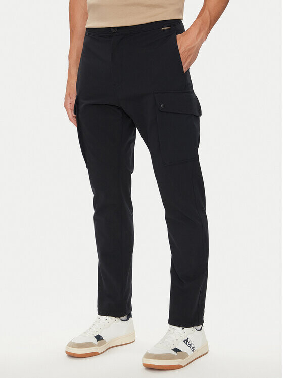 

Брюки из ткани regular fit Napapijri, черный