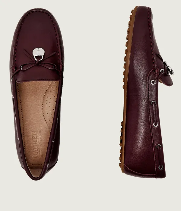 Кожаные мокасины Wylie Lauren Ralph Lauren, красный — фото 4