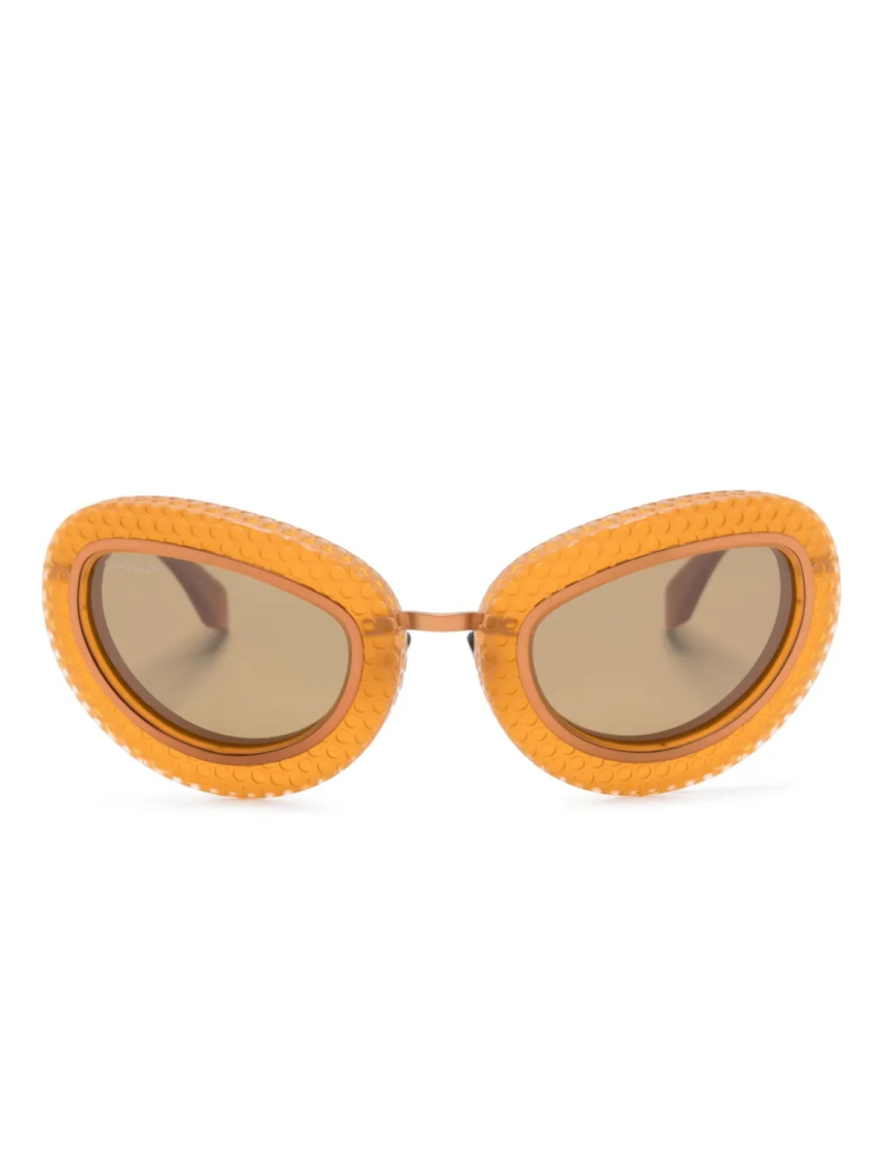 

Off-White Eyewear солнцезащитные очки Tokyo в оправе 'кошачий глаз', коричневый