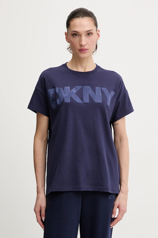 

Хлопковая футболка DKNY, синий