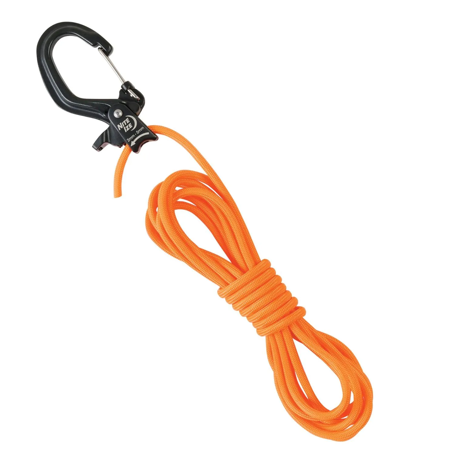 

Камуфляжный стяжной замок с паракордом 10 футов Nite Ize, Black/Orange
