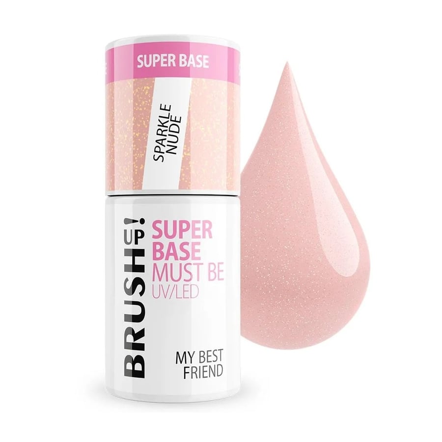 

BrushUp!, Super Base hybrid nail base Sparkle Nude 5g