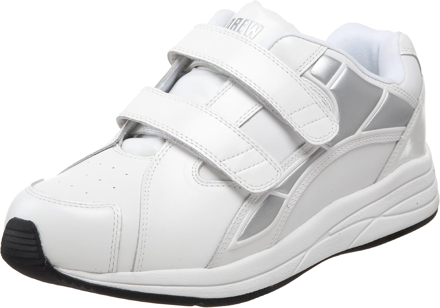 

Мужские кроссовки Drew Men's Force V с регулируемым ремешком, двойной глубины, комфортные для ходьбы, белый