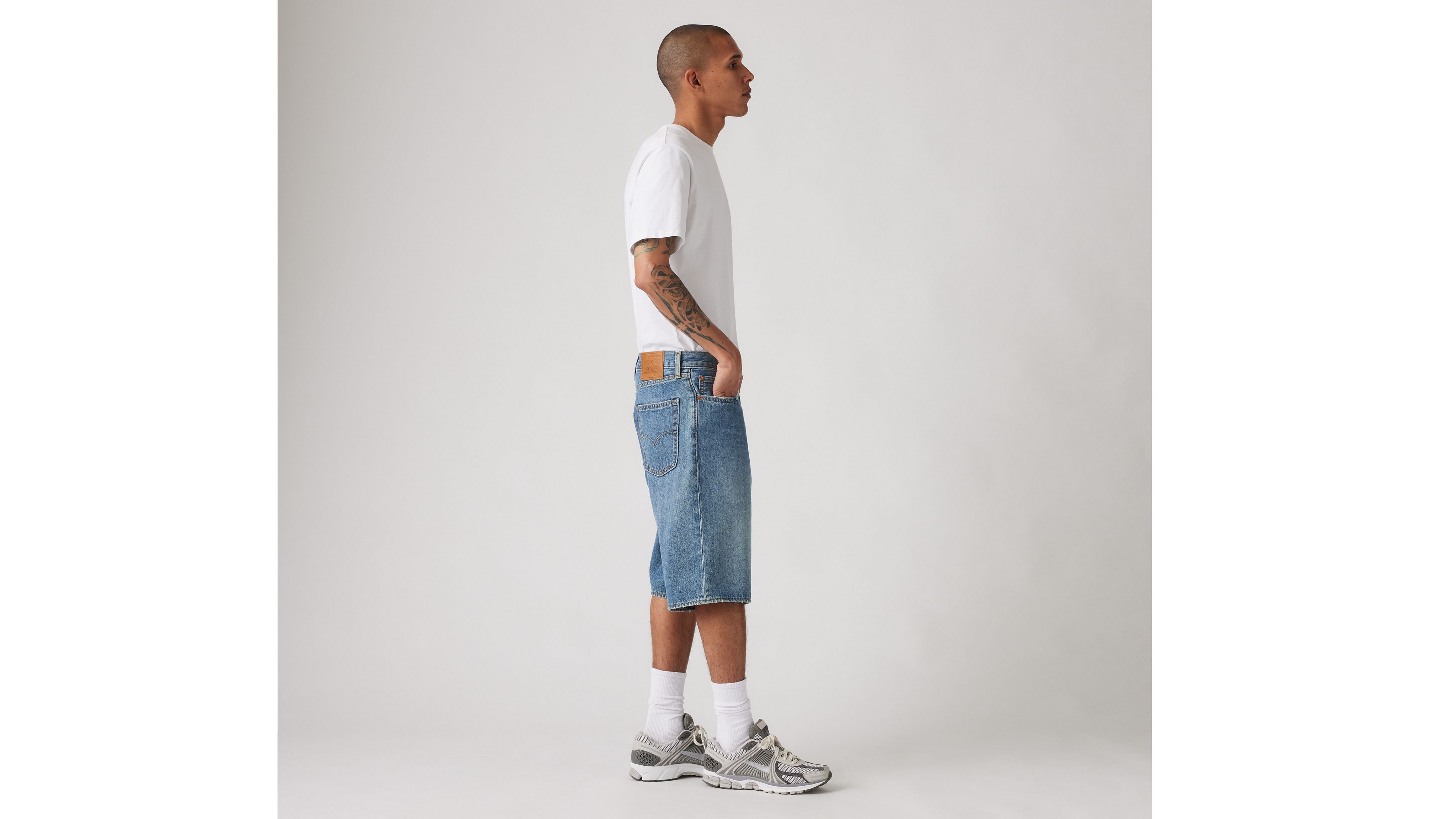 478 Мешковатые 12-дюймовые мужские шорты Levi's, цвет My Frequency - Medium Wash — фото 4