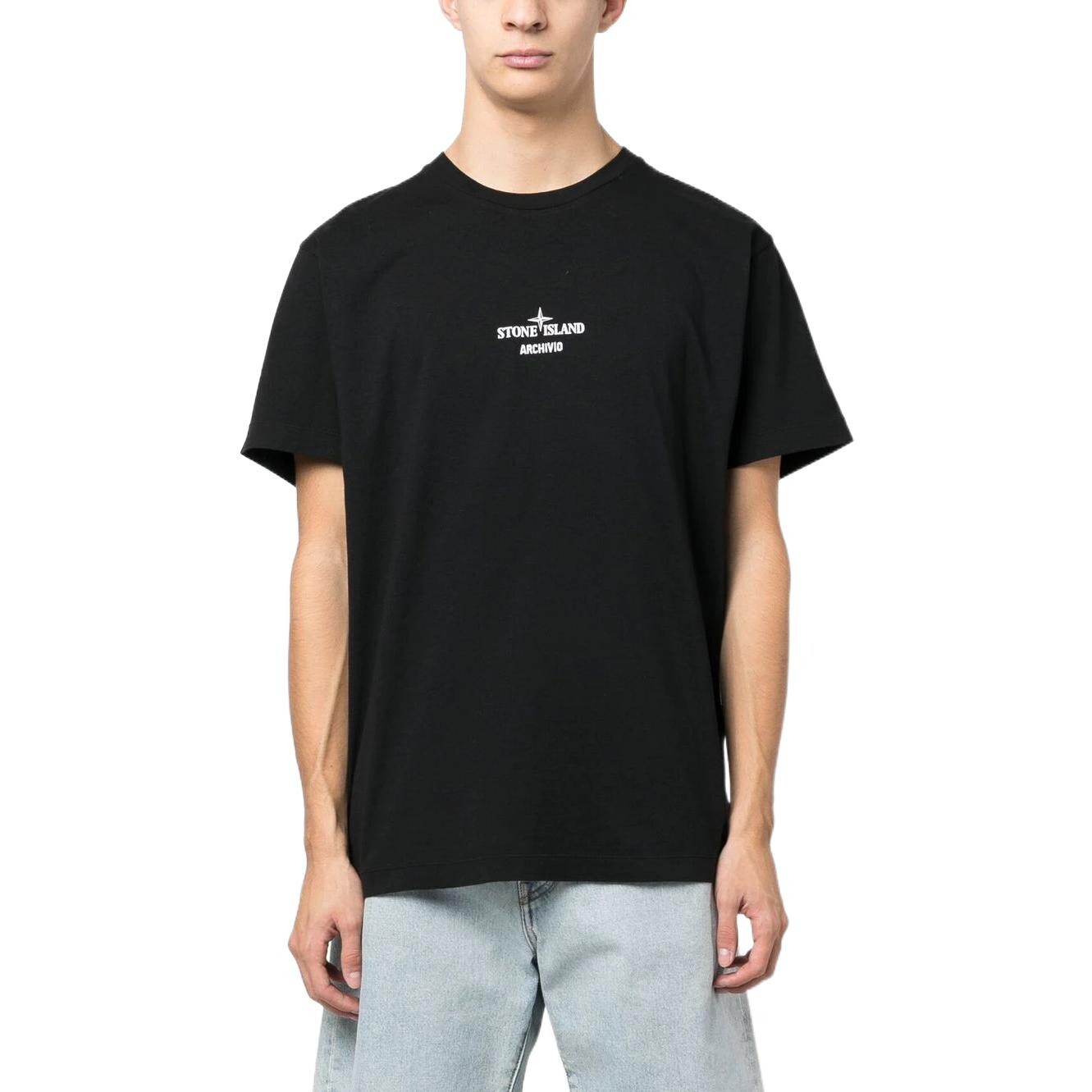 Футболка мужская Stone Island Graphic-print, черный — фото 3