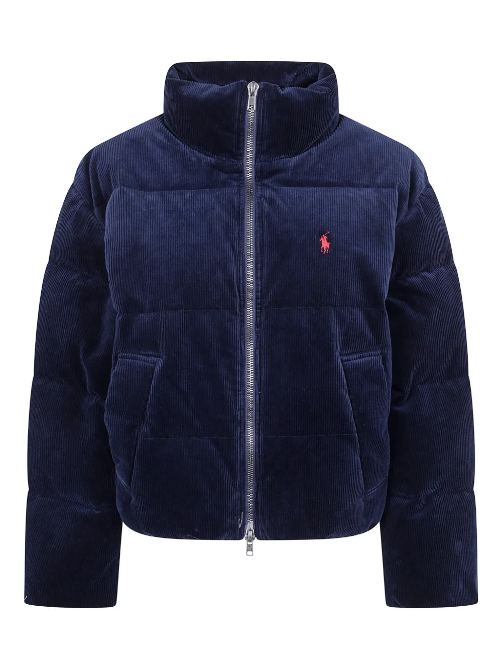 

Вельветовая стеганая куртка-пуховик POLO RALPH LAUREN, синий