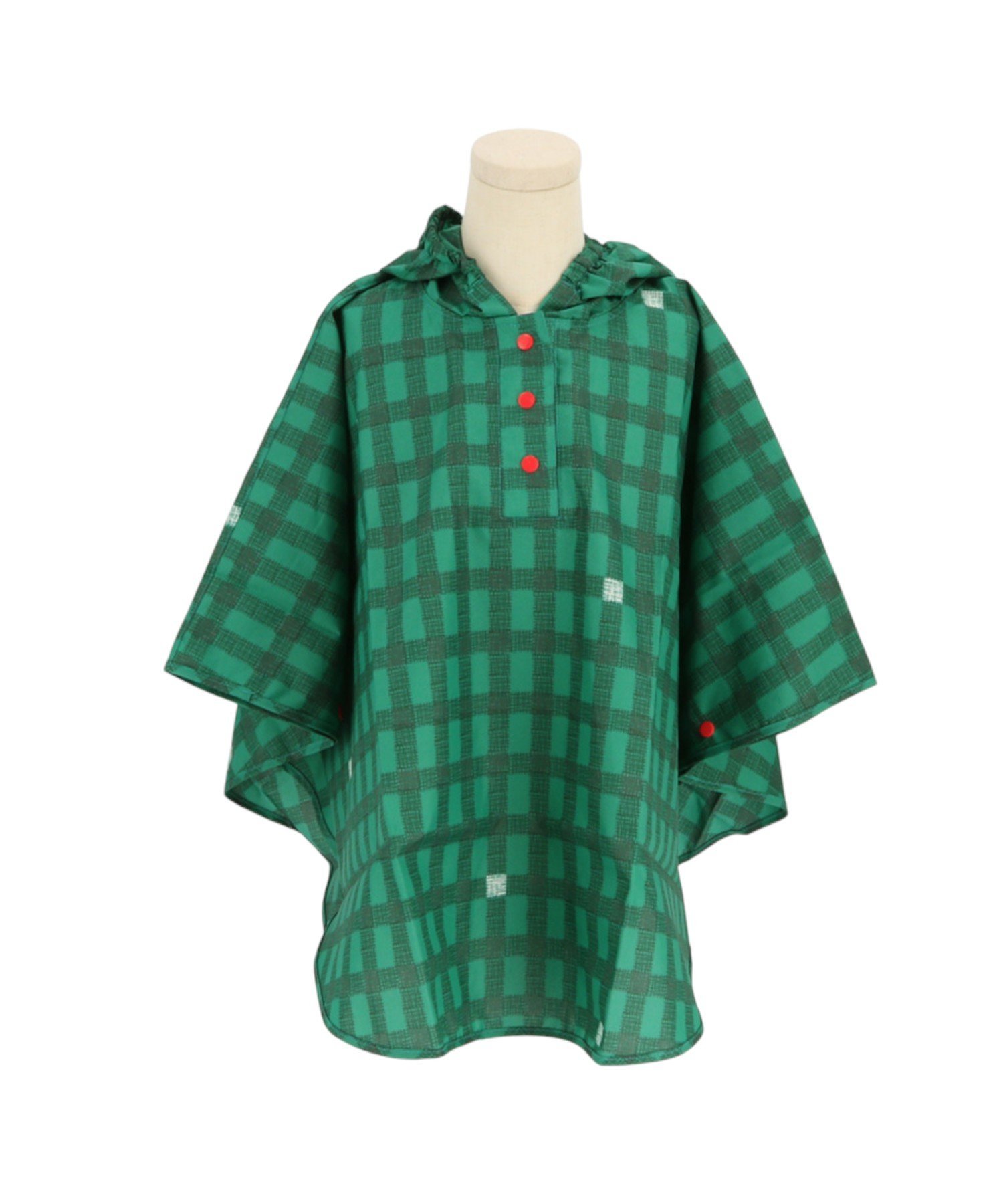 Детское пончо 392plusm, размер S/M Backyard Family, gingham.GR