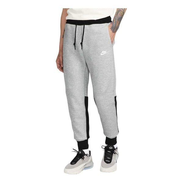 

Брюки tech fleece windrunner sweatpants 'grey black' Nike, серый