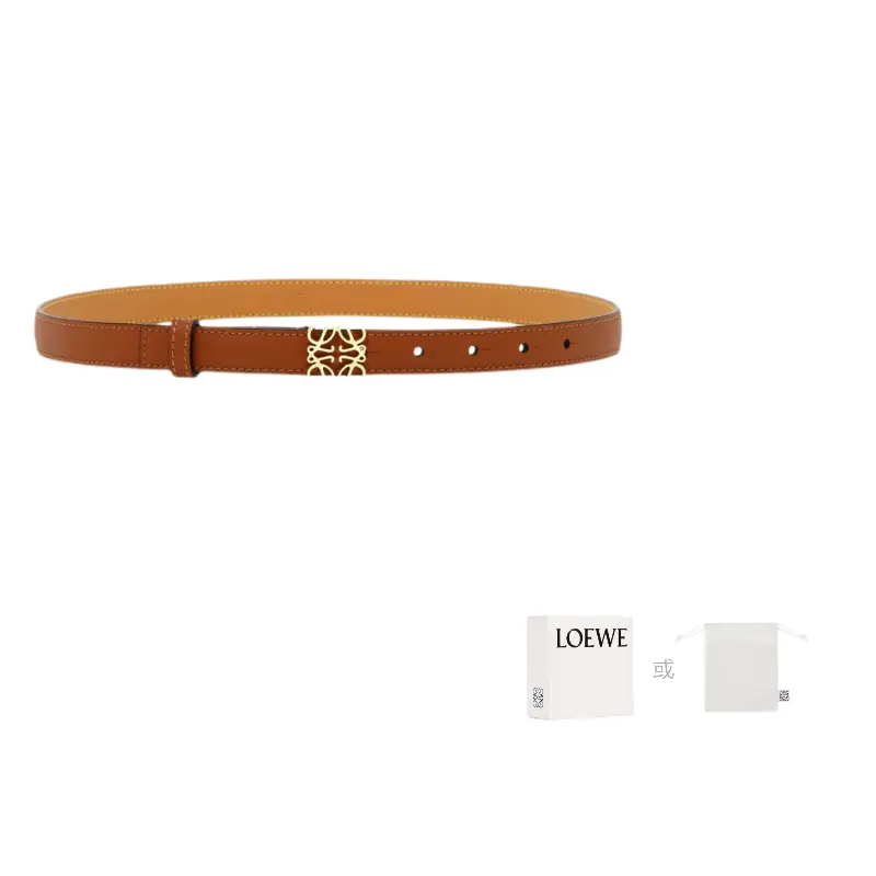 

LOEWE Ремень с пряжкой Anagram Logo, Brown