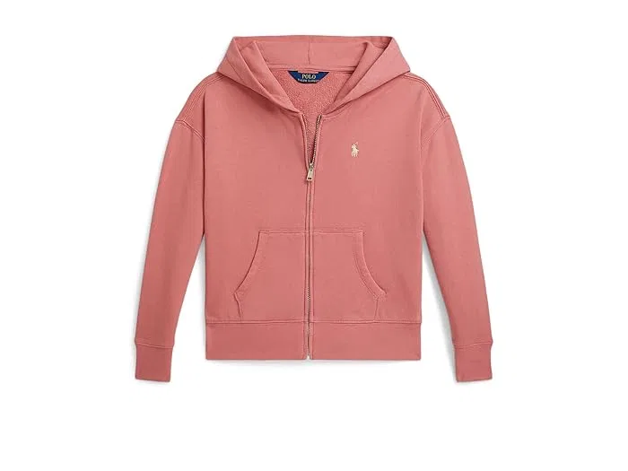 Худи на молнии Terry Full Zip Polo Ralph Lauren Kids, Desert Rose