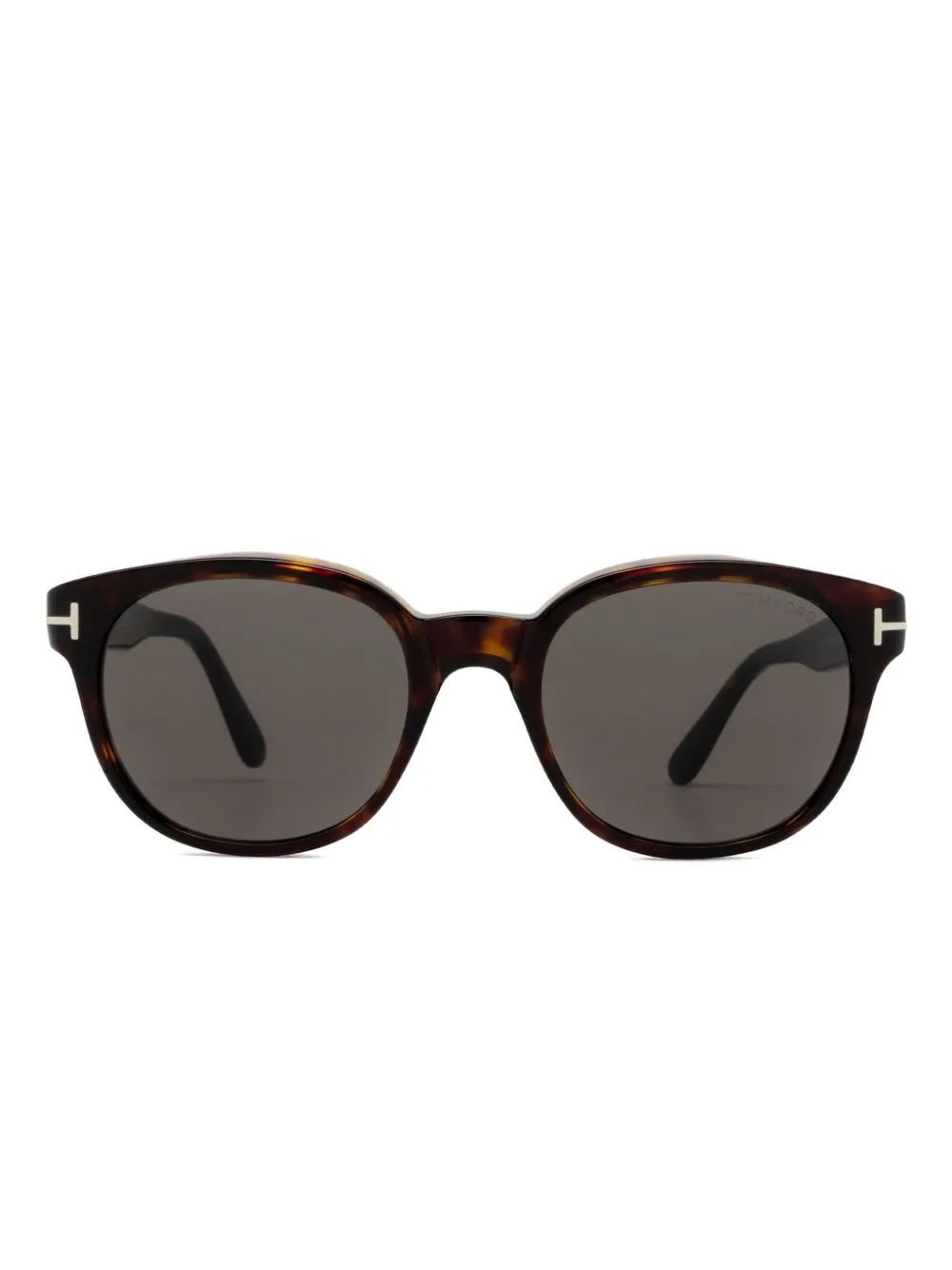 

Солнцезащитные очки с черепаховым узором TOM FORD Eyewear, коричневый