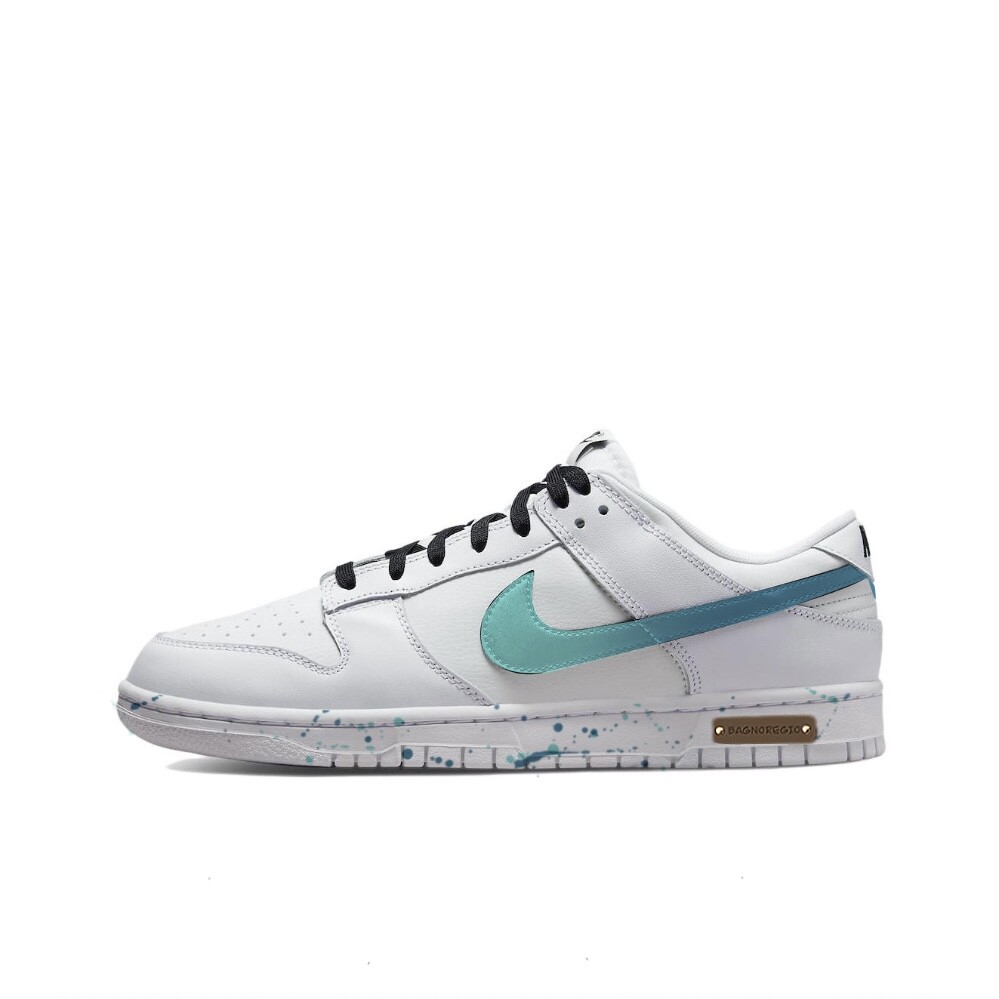 

Кроссовки Nike Dunk Skateboarding Shoes Men Low-top Eveblue/Techgreen/Iolite, зеленый