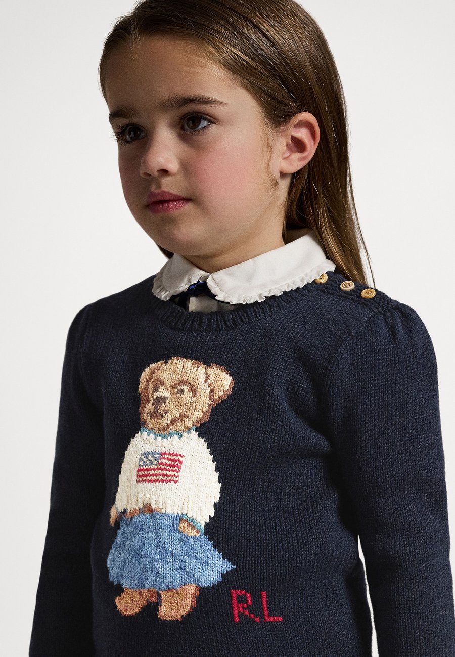 Джемпер Polo Ralph Lauren POLO BEAR COTTON SWEATER 7-14Y, Hunter Navy/Dark Blue — фото 3