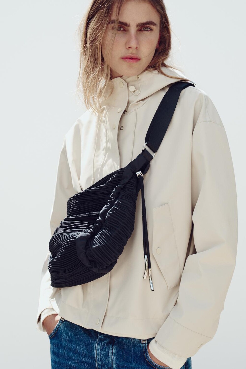 

Сумка через плечо ZARA, синий
