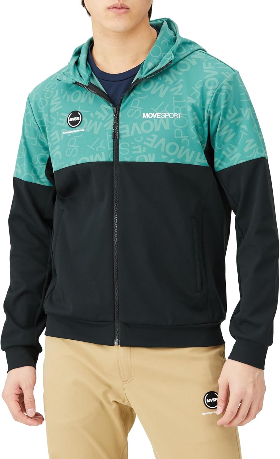 

Толстовка с капюшоном DESCENTE MOVESPORT, эластичная, для тренировок и бега