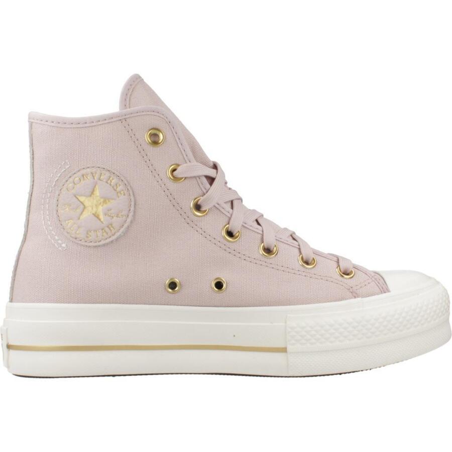 Кеды Converse модель Chuck Taylor All Star Lift Hi Flush цвет розовый — фото 4