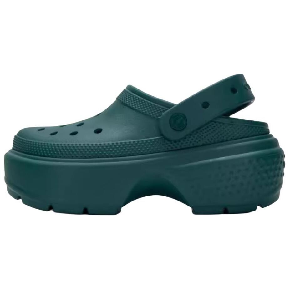 Сабо Stomp женские Crocs, темно-зеленый