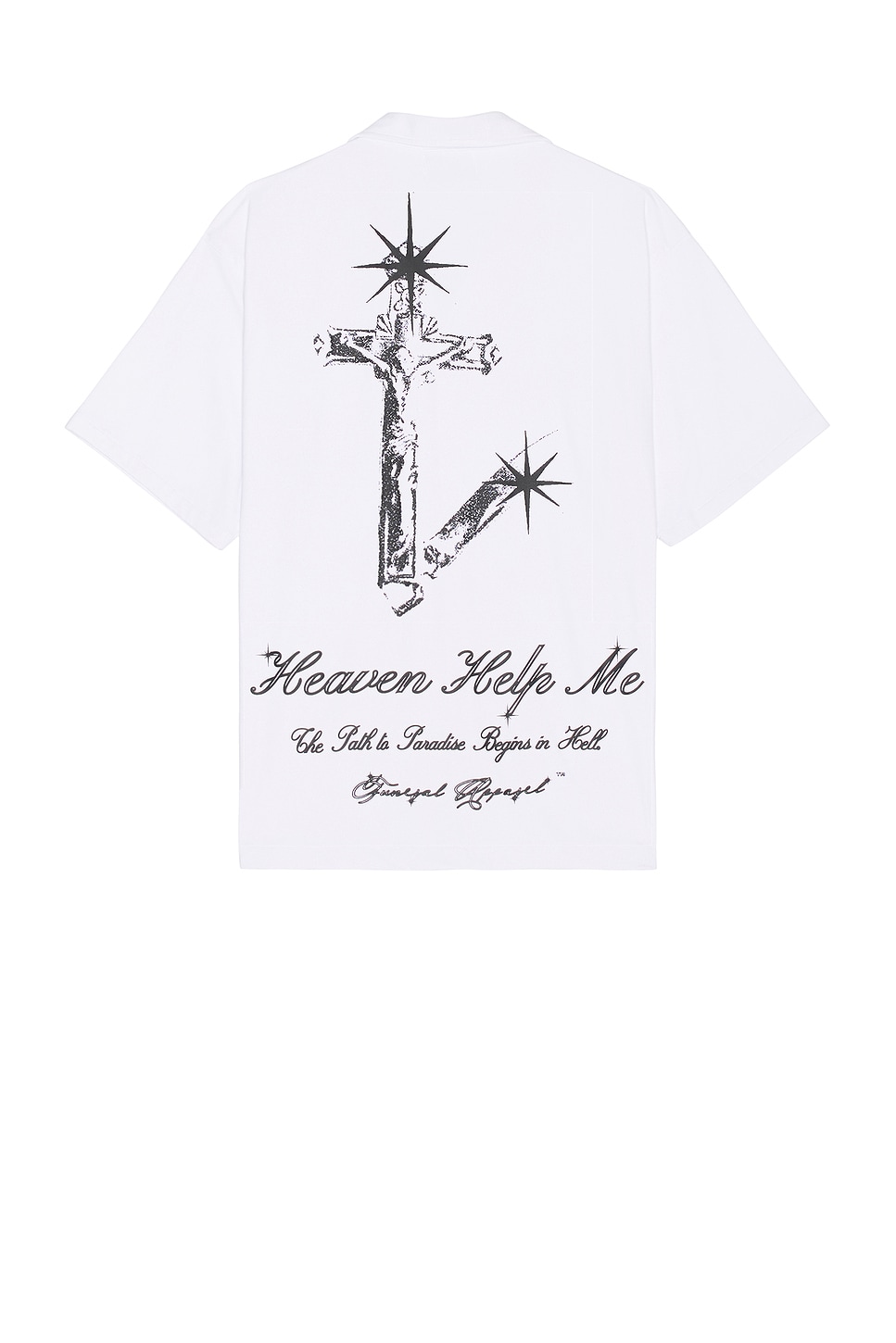 

Небесная помощь рубашка Funeral Apparel, белый