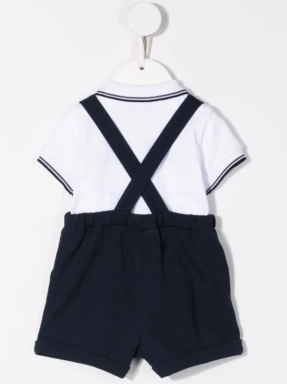 Хлопковый комплект с нашивкой с логотипом Emporio Armani Kids, белый — фото 2