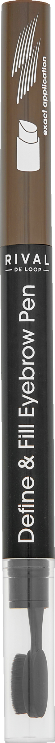 

Карандаш для бровей RIVAL DE LOOP Define & Fill Eyebrow Pen 01 Almond