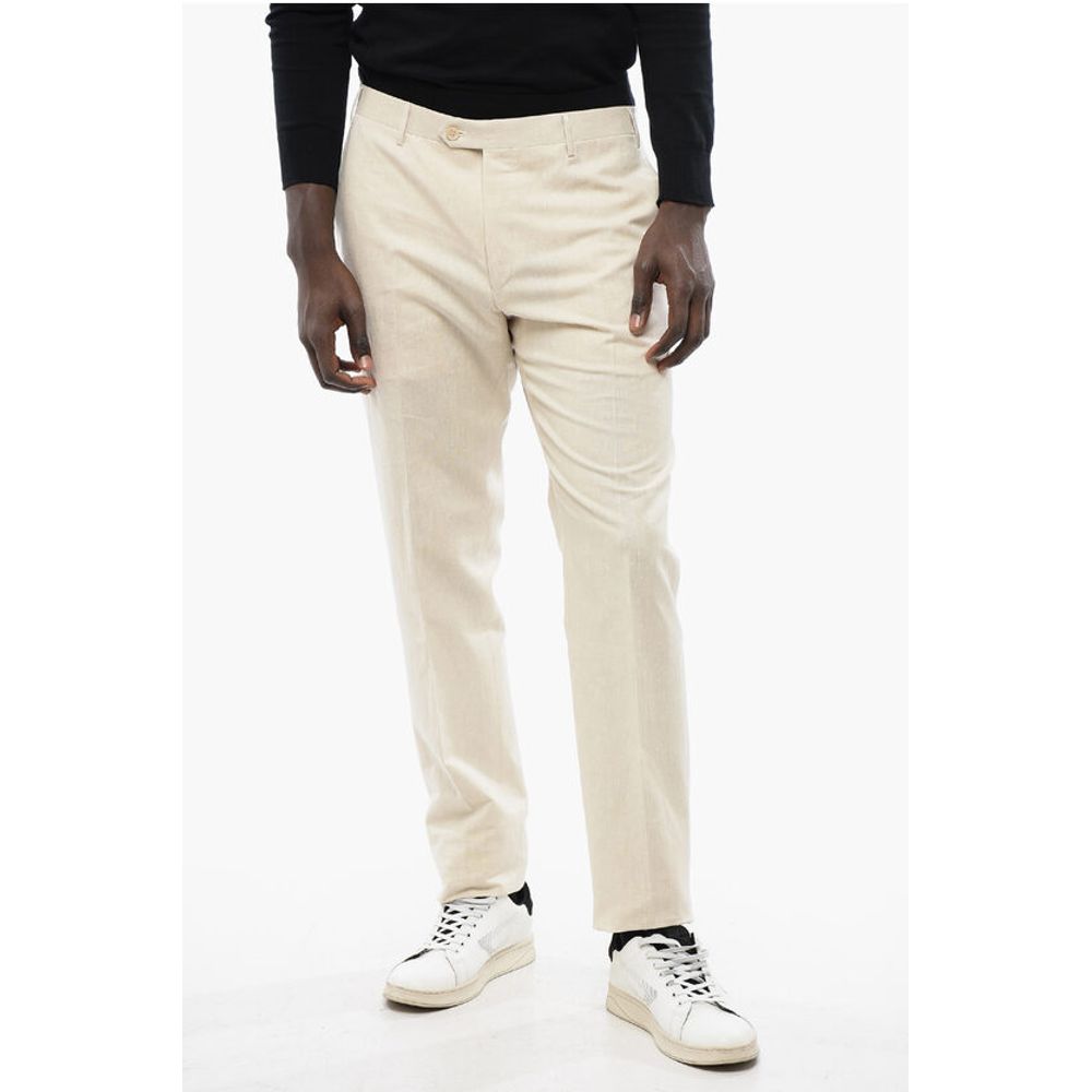 

CC COLLECTION Брюки RIGHT из льна и хлопка Corneliani, Beige