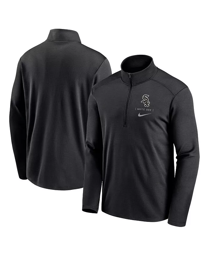 

Толстовка Men's Black Chicago White Sox Franchise Logo Pacer Performance Half-Zip Top Nike