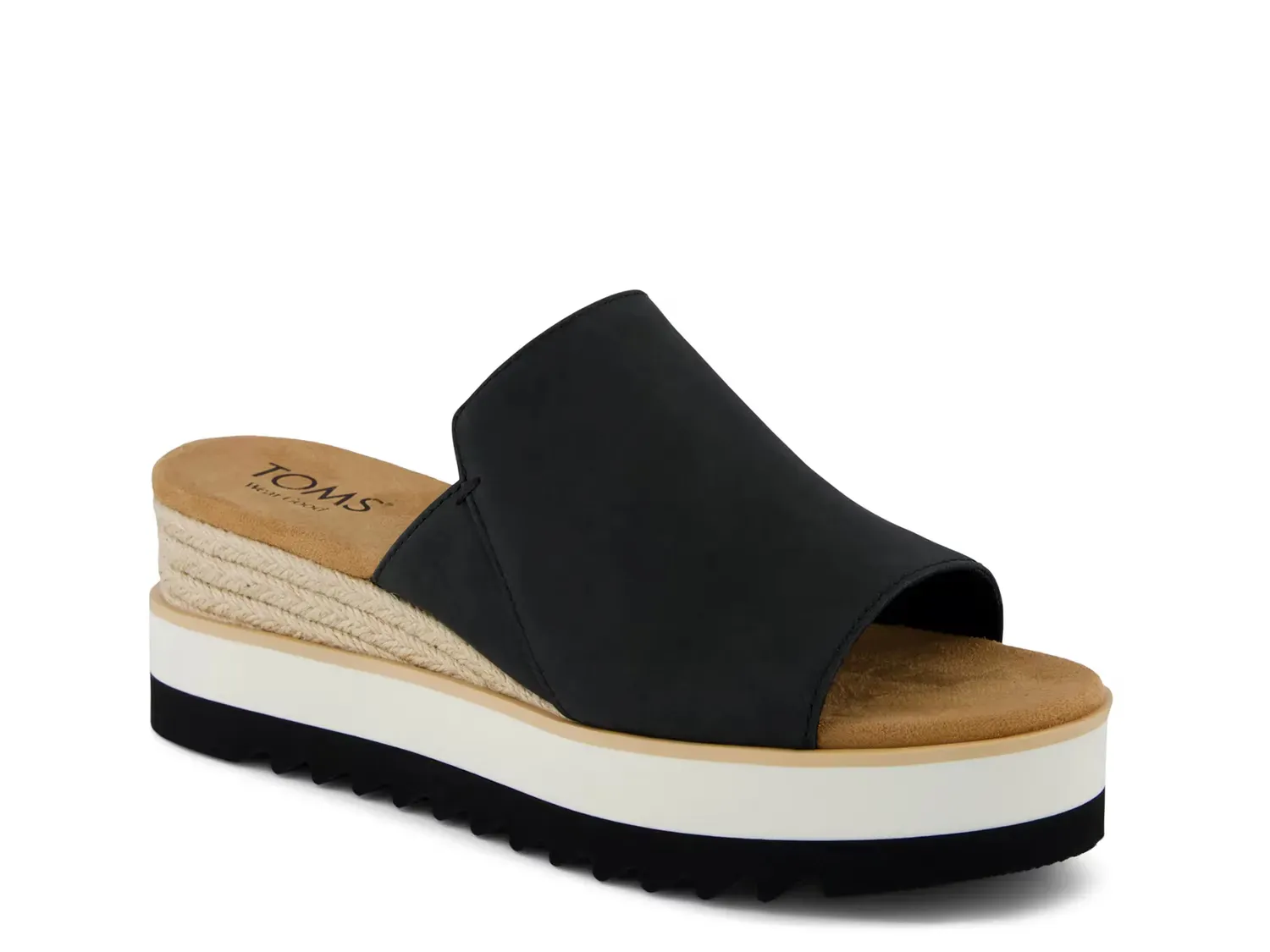 Эспадрильи Diana на клиновидной подошве - женские Toms, Black